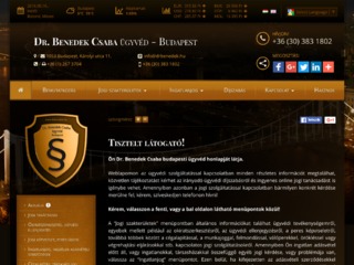 Dr. Benedek Csaba ügyvéd - Budapest