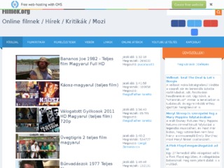 Filmek.org - Film Hírek, Kritikák, Előzetesek, Youtube - Főoldal